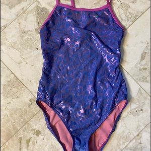 The finals purple shimmer one piece 36 swimsuit